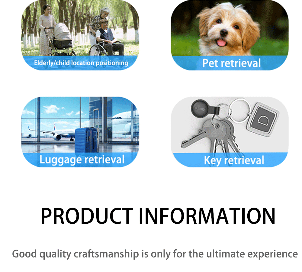 Factory Direct Android HarmonyOS iOS Universal Positioning AirTag Elderly Children Car Pet Anti-Loss Tracker
