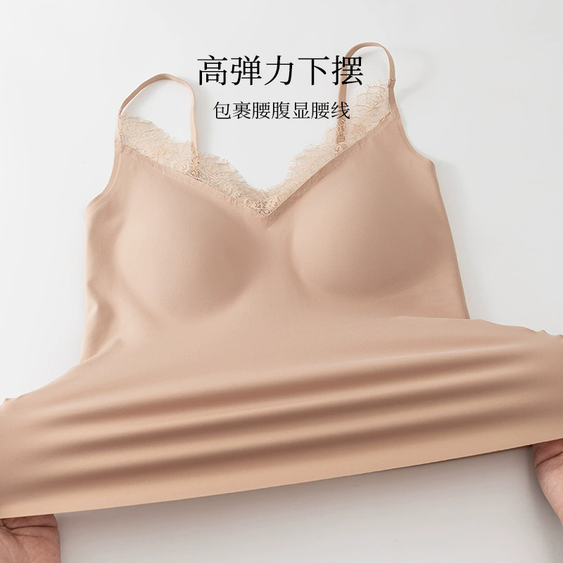 Foundation, long lace underwear, bra, vest, (Cross-border trading), no trace, V-neckline, beautiful back