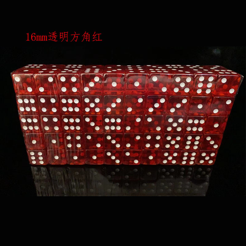 16mm 직각 투명 빨간색