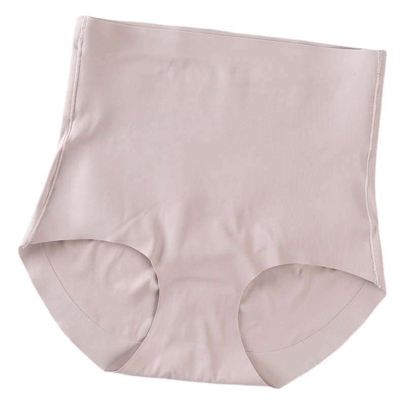 Seda de hielo fino sedoso resistente al desgaste vientre que forma los pantalones de cintura alta de las mujeres 3D tridimensional sin costuras vientre que forma la proteína de seda entrepierna antibacteriana