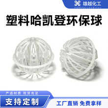 PP带筋多面球50mm 哈凯登环保球填料 喷淋塔用废气净化与气体处理