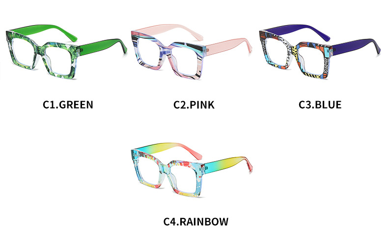54g Weight Full Frame Glasses Structure Glasses Classification PC Lens Material Square Glasses Style Holiday, Daily Occasion Solid Color Pattern All Seasons Season Unisex Gender Simple Style, Classic Style Style Simple Style Classic Style Solid Color PC Square Full Frame Optical Glasses 5