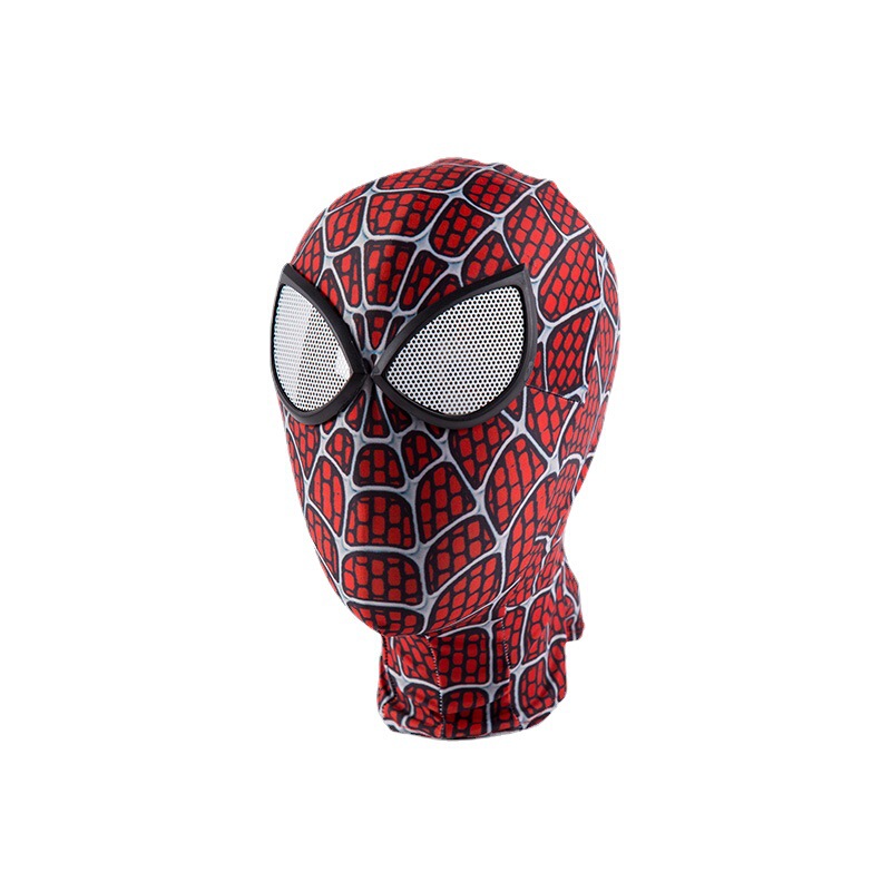 3鋼鉄のスパイダーマンの連体のマイルズのマスクの服装のcos英雄の遠征の頭のカバーのマスクは目のマスクを責めます。|undefined