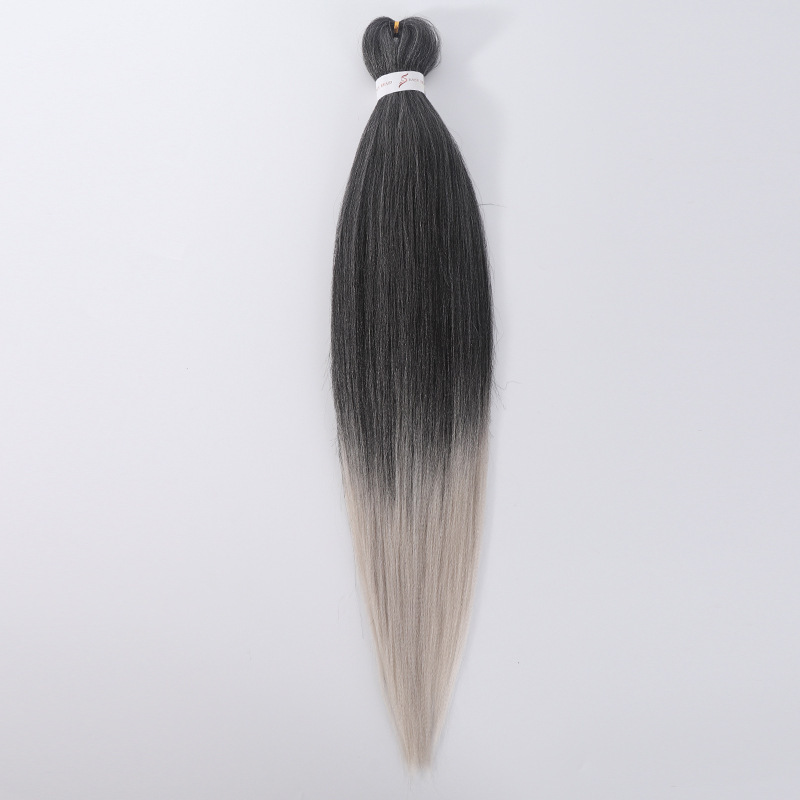 Trenzas grandes Ez, paquete de dos, flequillo exótico y moderno, cabello rizado de estilo exótico, peluca con flequillo completo