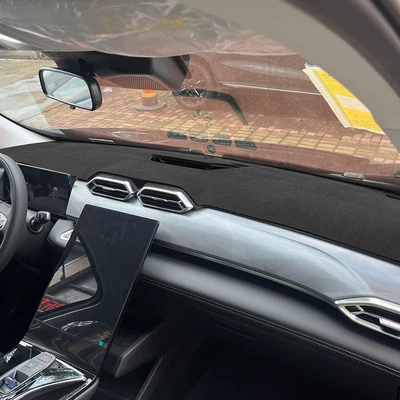 Fengshen Haohan dashboard sunshade mat, Günəş əleyhinə siperlik - haohan-suede-black-no-embroidery