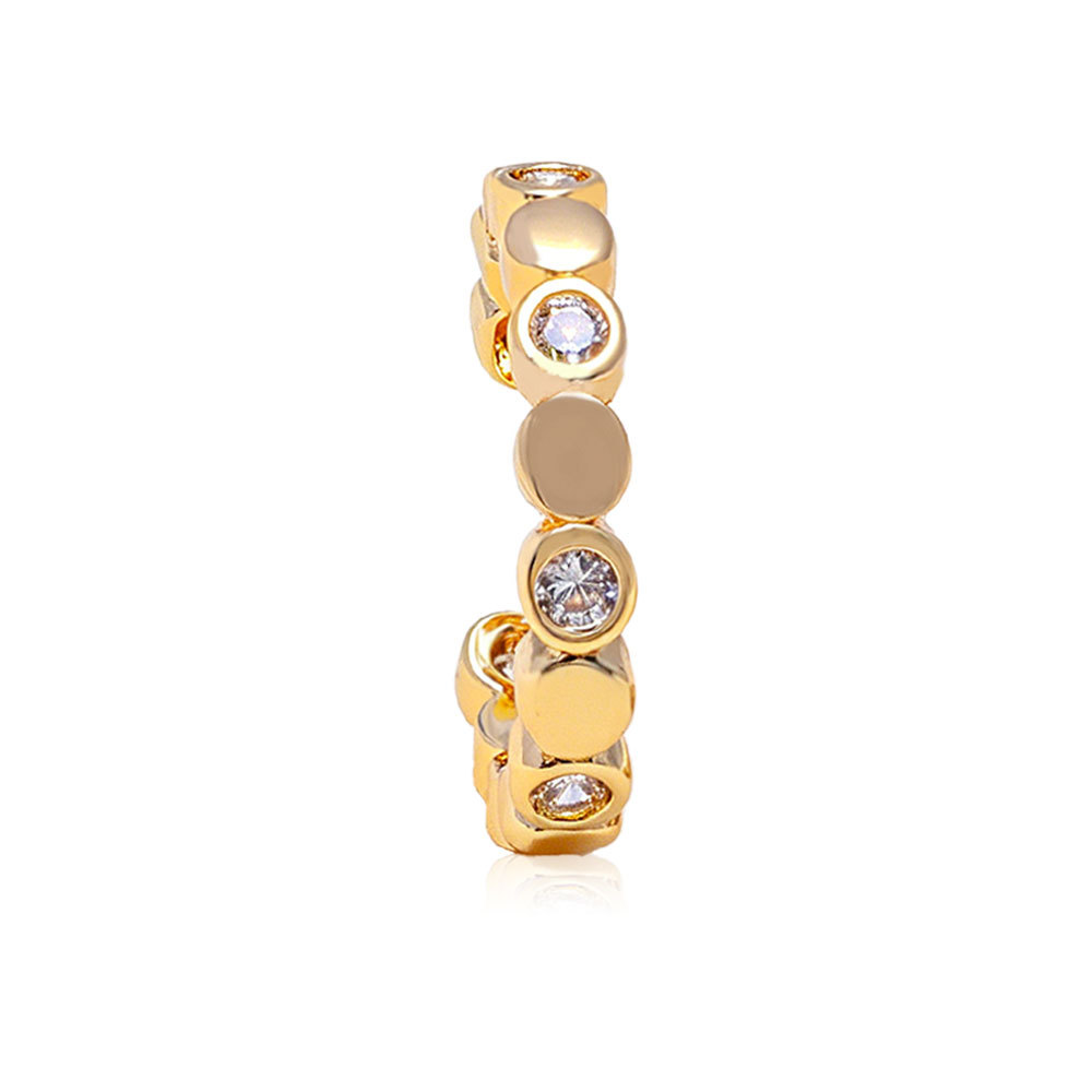 Orecchini a clip con design a nido d'ape per donna, minimalisti, sofisticati, trendy, versatili e alla moda._voghion.com