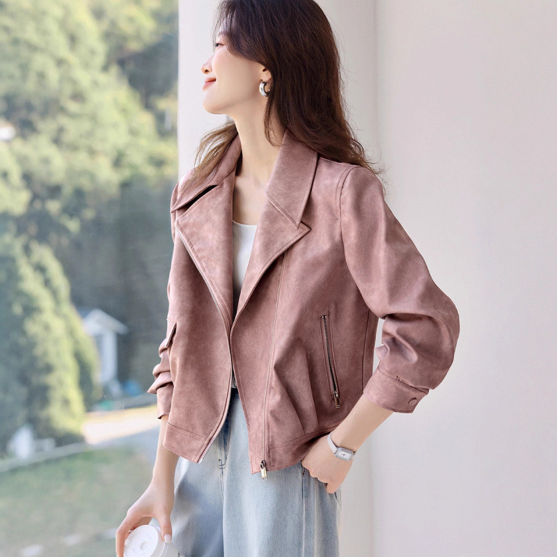 2025 Spring and Autumn Short Design Loose Tops Women's New Fashion Casual Slim Small Tops Tops