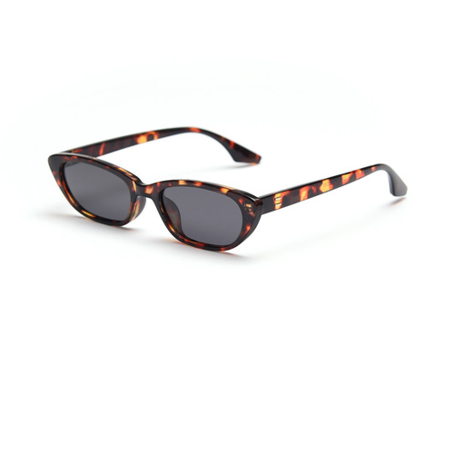 D5007 European and American Ins Retro Narrow Cat-Eye Streetwear Polarized Sunglasses, Korean Style Unisex Small Frame Hip-Hop Sunglasses