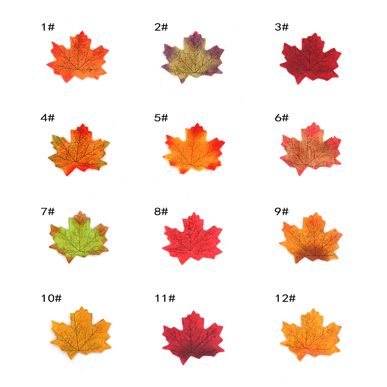 50pcs simulation Maple Leaf Christmas Thanksgiving Simulation 8cm…