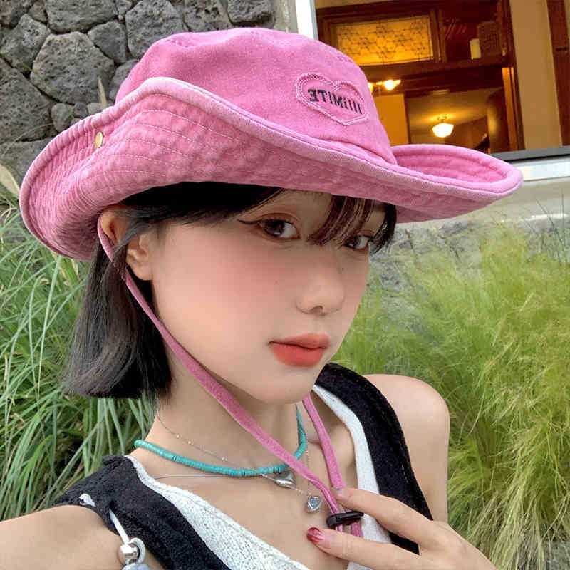 韩系户外登山帽大帽檐显脸小帽子女款百搭渔夫帽高级感防晒太阳帽|undefined