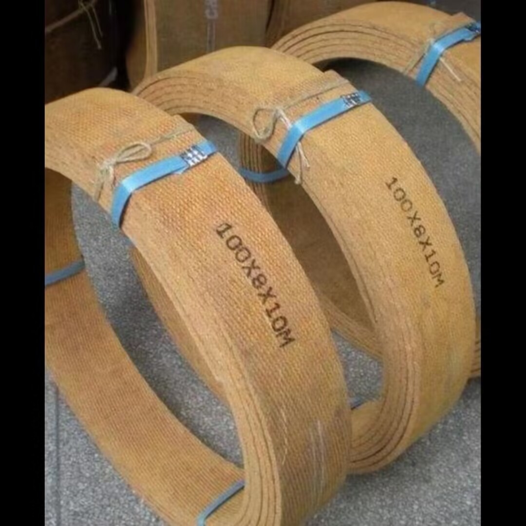 船用非石棉树脂刹车带制动带 无石棉冲床树脂编制刹车带耐磨