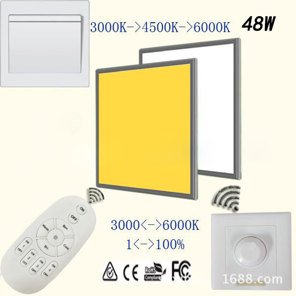 Smart Panel Light for Commercial Theaters, High Brightness Led Dimmable Engineering Panel Light, Wireless Remote Control, Flicker-Free Smart Panel Light for Commercial Theaters, High Brightness Led Dimmable Engineering Panel Light, Wireless Remote Control, Flicker-Free