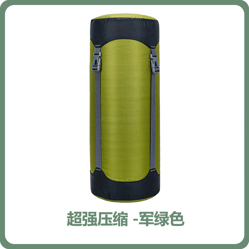 Bolsa de compresión para saco de dormir de camping, bolsa de almacenamiento popular transfronteriza, bolsa de almacenamiento para exteriores, bolsa de compresión para almacenamiento al aire libre