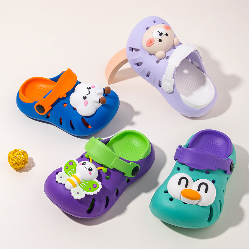 Zapatos para niños, zapatillas ligeras para niños y niñas, zapatillas frías transpirables en el hogar, cuatro temporadas, zapatillas para bebés