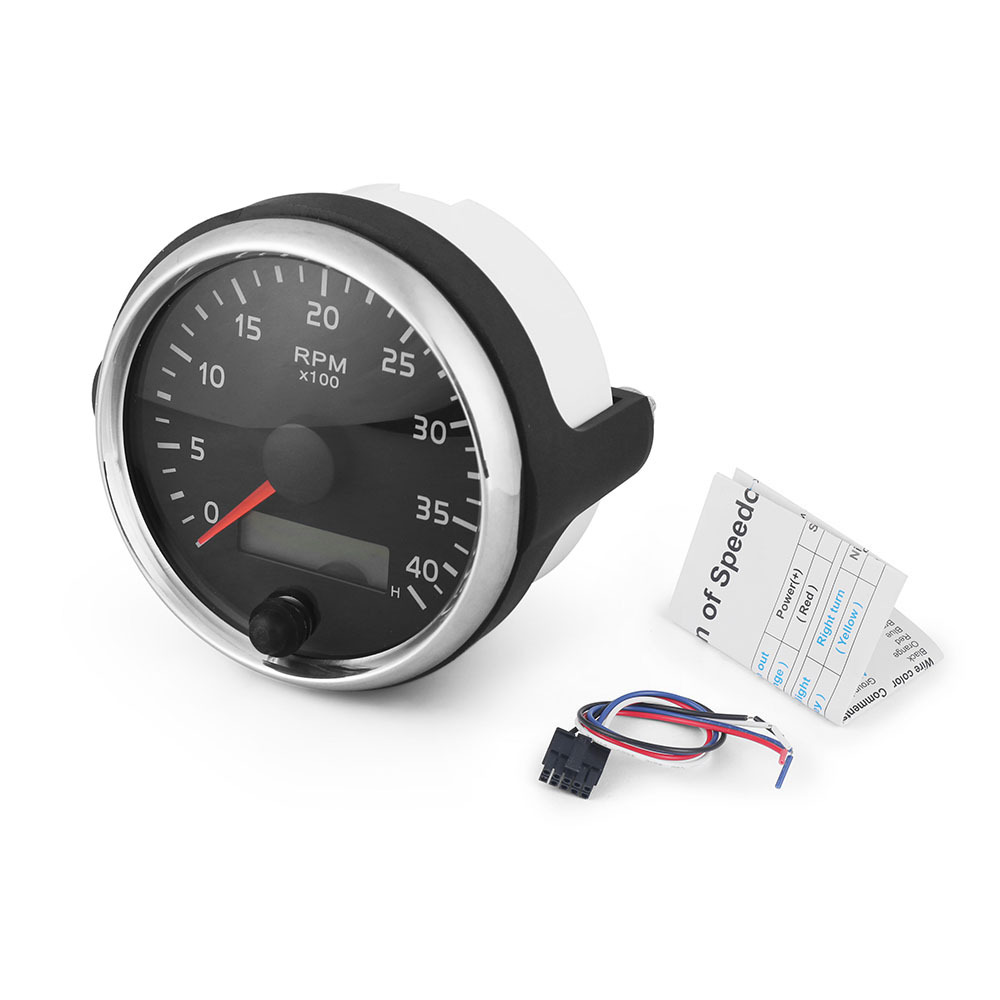 Car Modified 85mm Tachometer Diesel Engine 12/24V 4000RPM