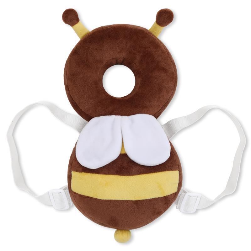 Bebé para aprender a caminar almohada de caída almohada de protección de la cabeza transpirable almohada de protección de la cabeza para bebés pequeños abeja gorra de protección de la cabeza de caída