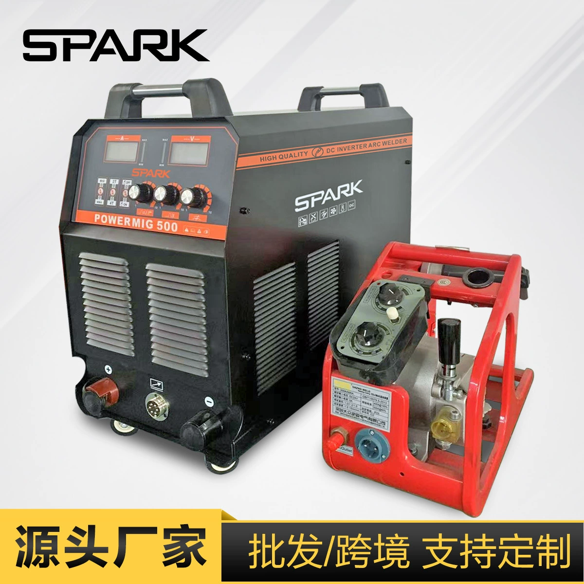 Высокомощный промышленный сварочный аппарат MIG500 для сварки углеродистой стали с защитой от перегрева, работающий от инверторного источника постоянного тока, для трансграничных поставок