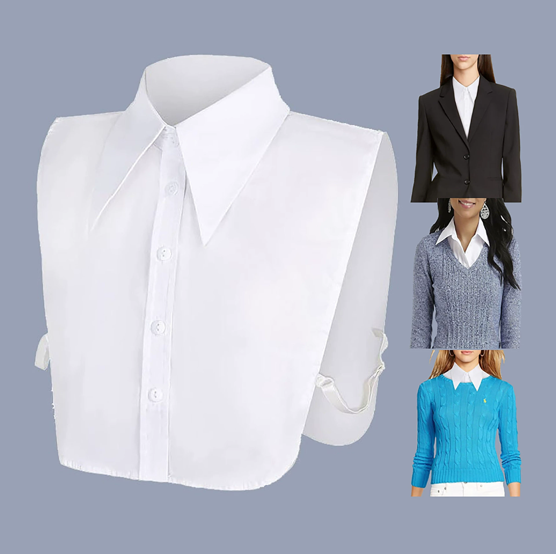 Поддельный воротник досуг профессиональная индивидуальность с воротником декоративный костюм шерстяной воротник внешняя торговля через границу Амазонка