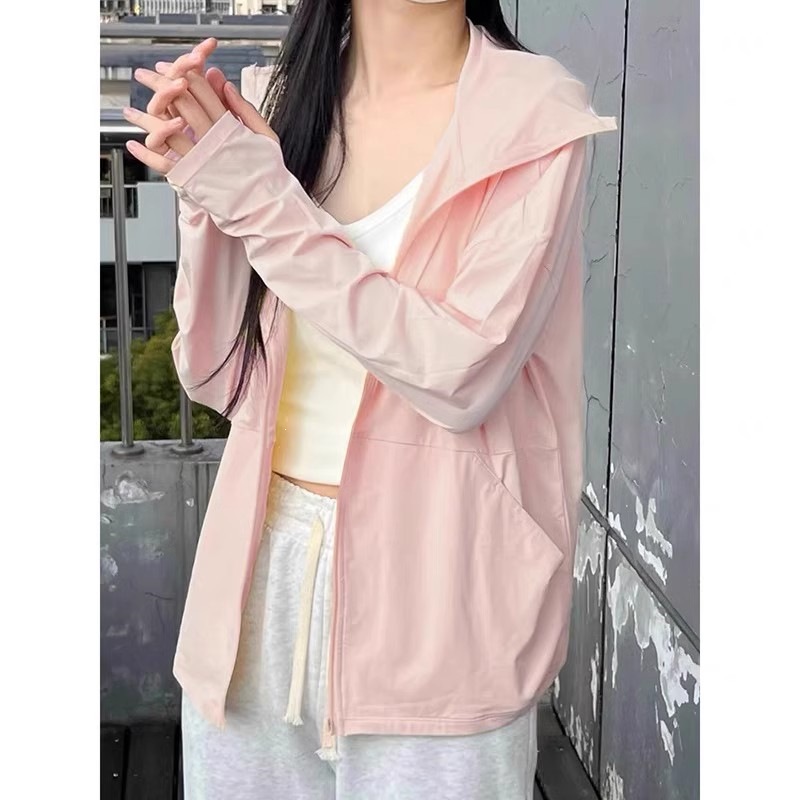 Chaqueta de Protección Solar de Poliéster, Protección UV, UPF30 controls