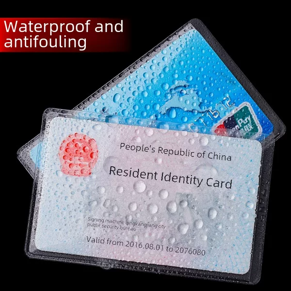 Transparent anti-magnetic bank card cover ID card cover bus card cover member certificate room card cover frosted passport protective cover