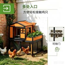 批量户外木制宠物笼花园别墅鸡笼鸡舍兔笼鸽笼现货兔子别墅猫窝鸽
