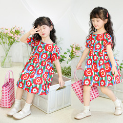 2024 Princess Dress Girls Dress Summer Korean Style Baby Girl Children's Clothing Foreign Trade Stall Children's Dress