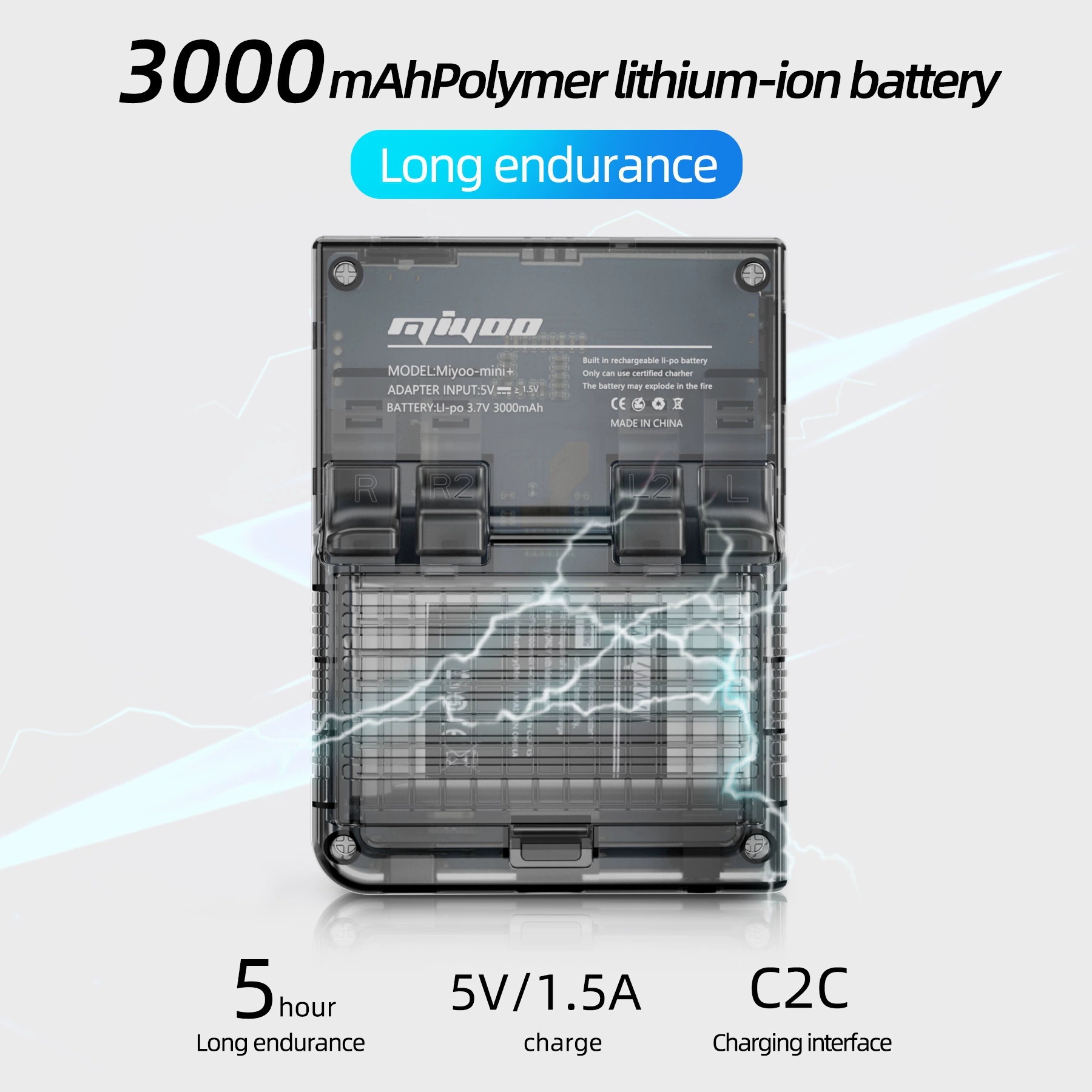 Miyoo mini plus+open source handheld retro game machine portable GBA game PS1 palm game machine