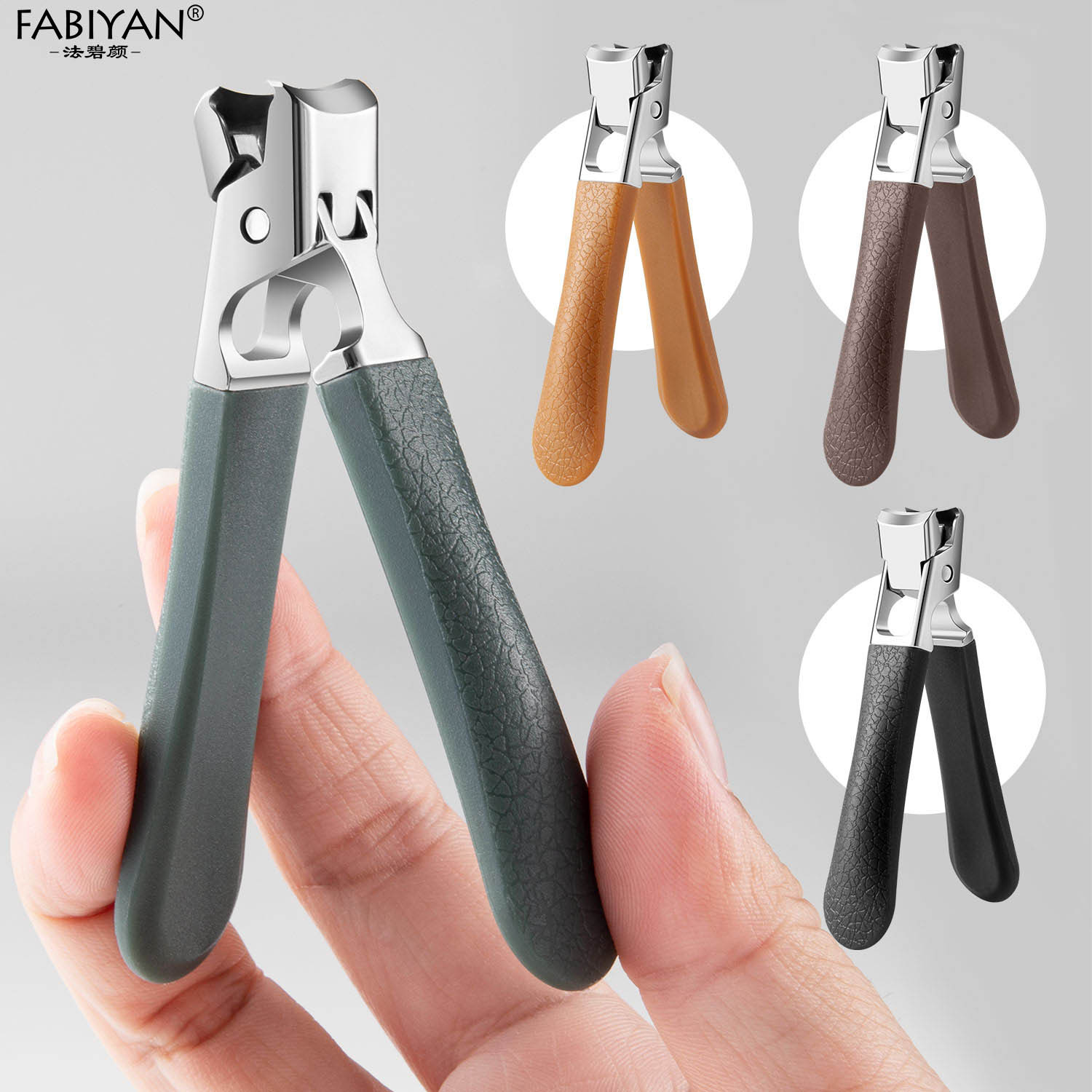 Nuevo cortaúñas gruesa armadura de uñas herramienta anti-salpicaduras cortaúñas grandes cortaúñas HOGAR DE ACERO INOXIDABLE cortaúñas