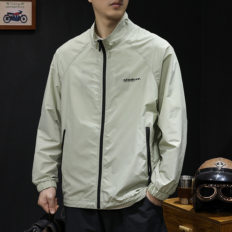 Ice Silk Sun Protection Clothing for Men 2025 New Large Size High-End Brand Ice-Feel Men's Summer Fishing Clothes Work Jacket