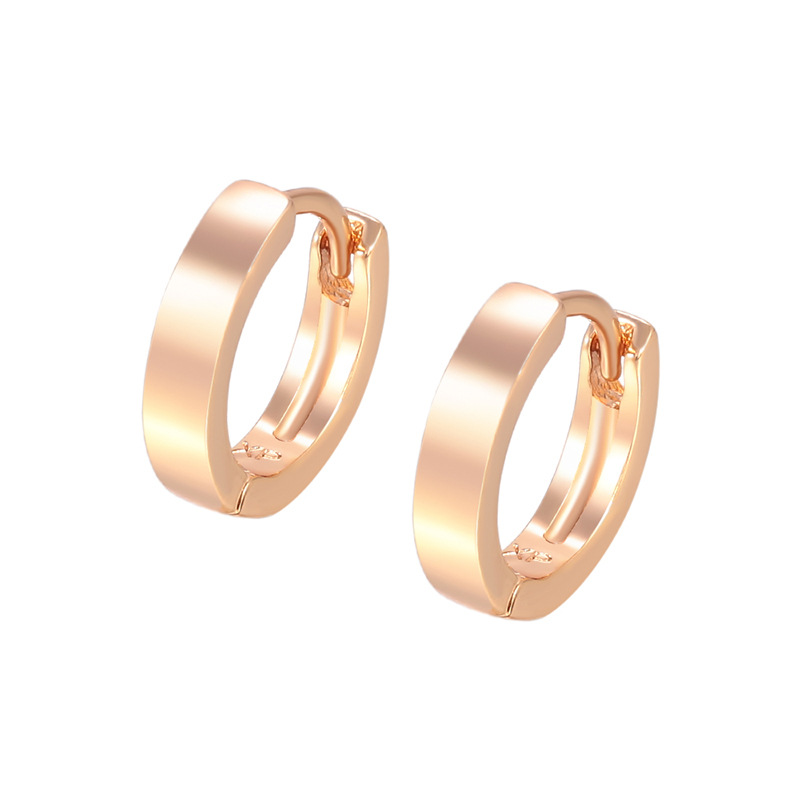 Aretes de Aro Geométricos de Aleación, Bañado en Oro de 18K, para Mujer