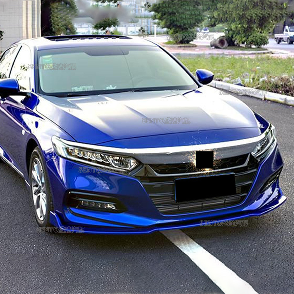 Suitable for 2018-2020 Honda Accord blade model modified front shovel front bar front lip lower lip anti-collision decoration