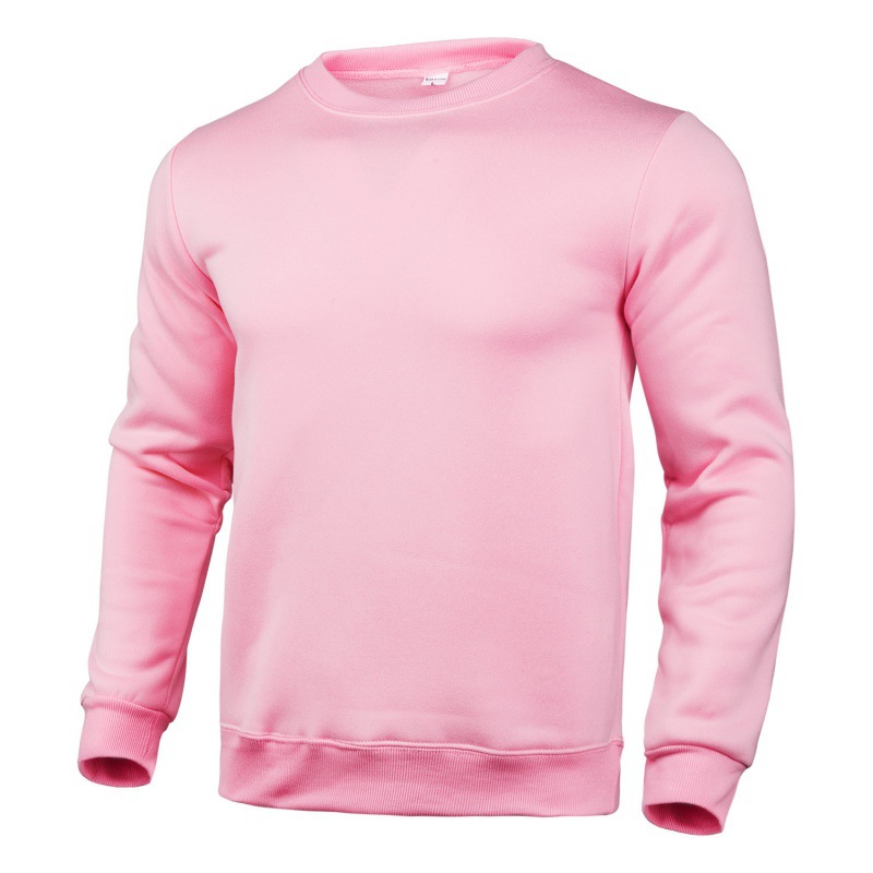 2024 New Couple Men's and Women's Fashion Brand Casual Solid Color Round Neck Long Sleeve Pullover Sweater Advertising_ipsvogv.com