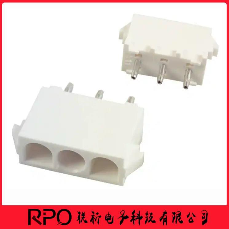 350789-1 3507891 6.35mm间距 3pin 针座 连接器