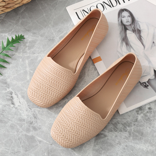 New Korean breathable sandals, four-season women's flat shoes, shallow slit casual single-layer shoes, nurse's pregnant women's shoes, dancing shoes