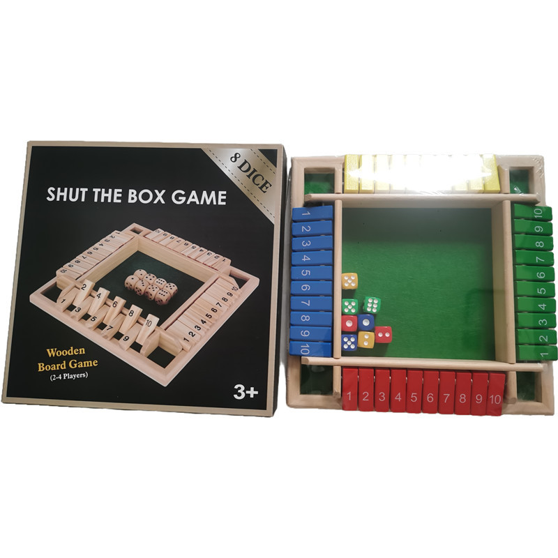 Cecpc Party Interactive Puzzle Wine Ling Toy Board Game Card Cuatro lados Digital Flip Accesorios para juegos de bebida