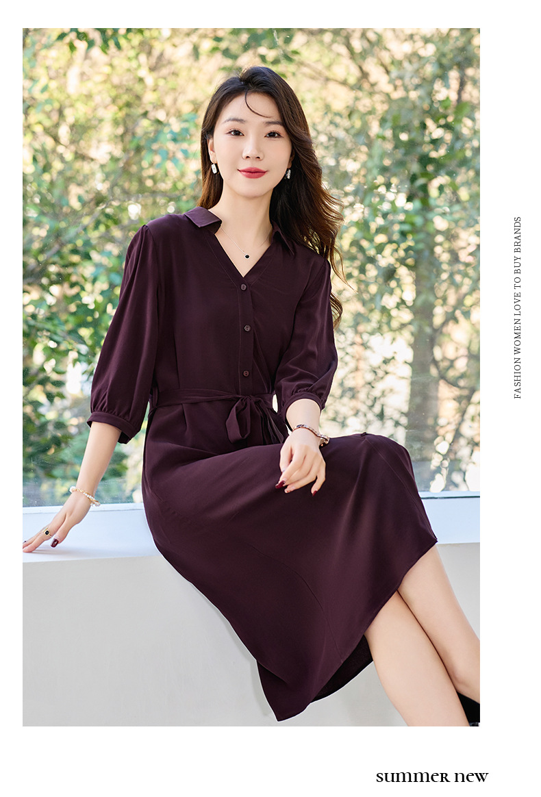 C7293 3650K ÁO SƠ MI NỮ HANTDNG TRUNG NIÊN CỔ CHỮ V THỜI TRANG NỮ LỤA TƠ TẰM G06 SẢN PHẨM MỚI