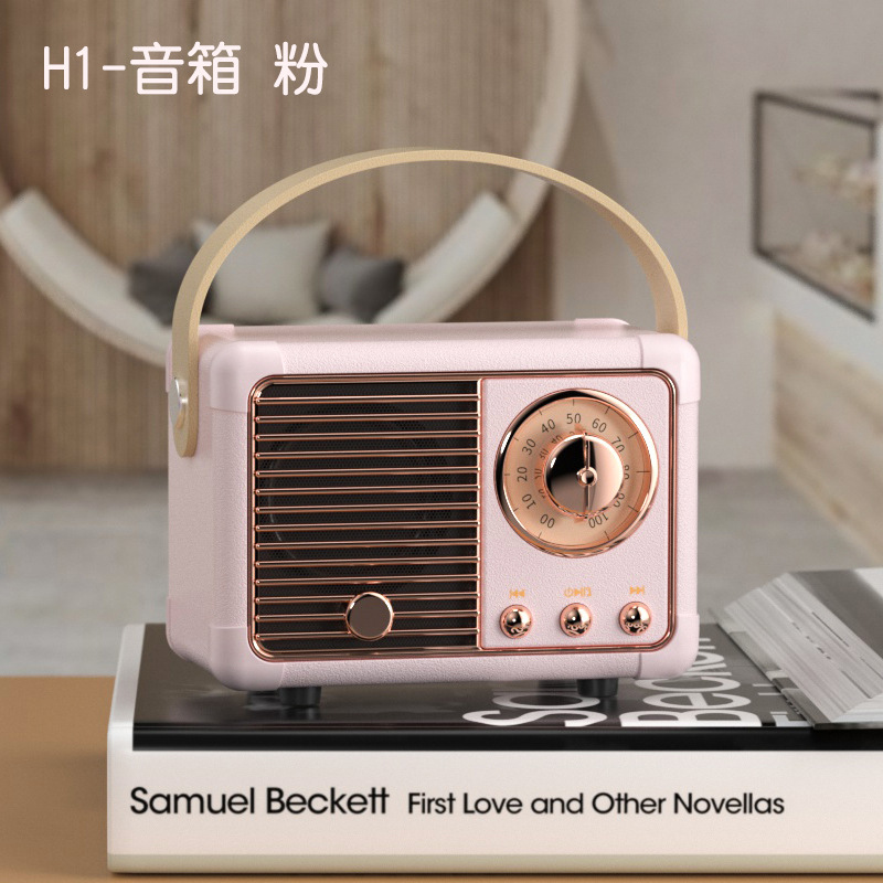 新しいbluetoothスピーカーのレトロなミニ携帯型オーディオカードラジオ無線コンピュータのスマートプレゼントメーカー|undefined