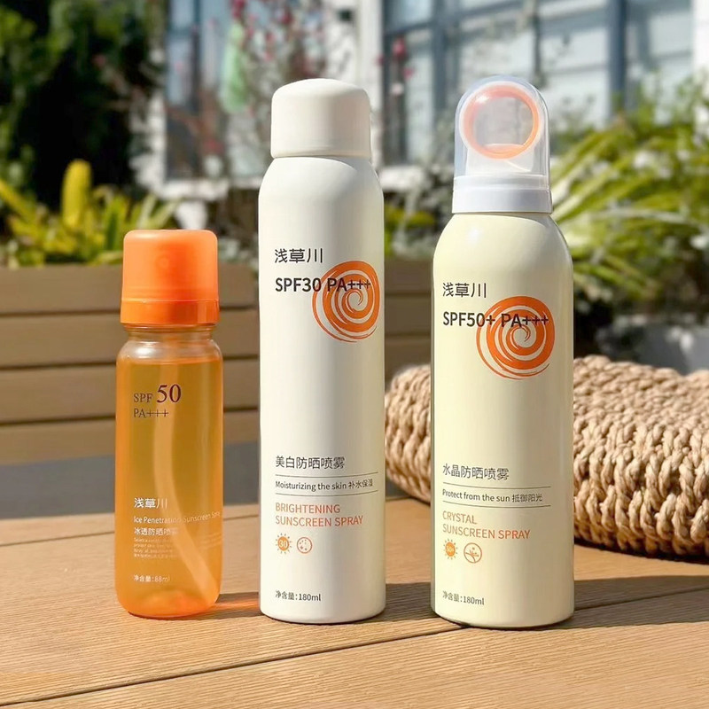 Asakusa River Sunscreen Spray, Anti-Uv, General-Purpose for Students, Whitening Sunscreen, Military Training Special, Genuine Product for Women and Men Asakusa River Sunscreen Spray, Anti-Uv, General-Purpose for Students, Whitening Sunscreen, Military Training Special, Genuine Product for Women and Men