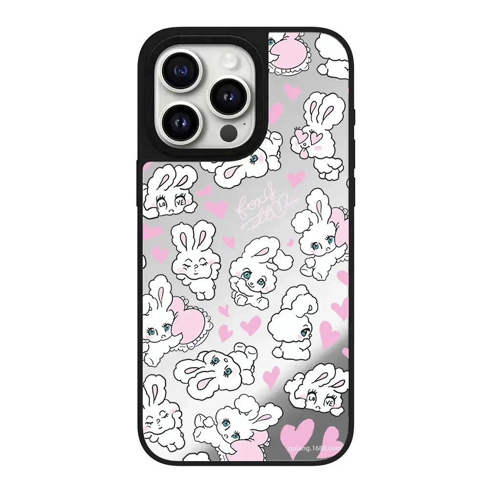 Apple, качественный милый кролик, совместимый чехол для телефона, iPhone 15, 15 Pro Max
