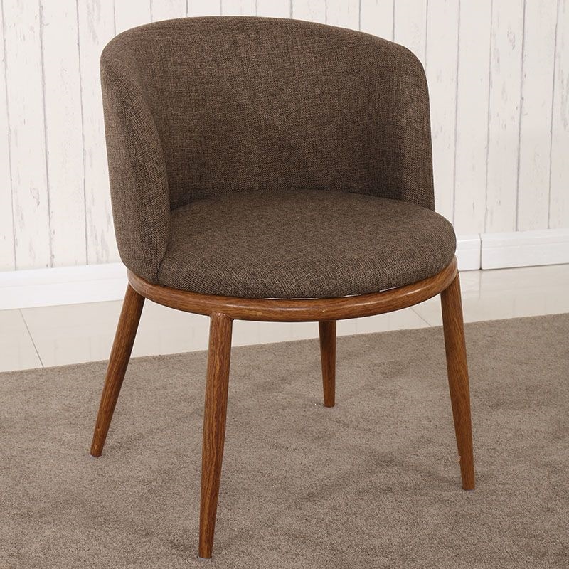Mesa y silla de madera sólida nórdica, mesa de comedor redonda creativa, mesa de negociación moderna y simple. image 22