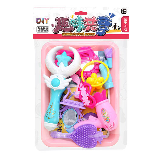Children's card head bag house kitchen tableware toys stethoscope glasses stall night market fishing supermarket wholesale