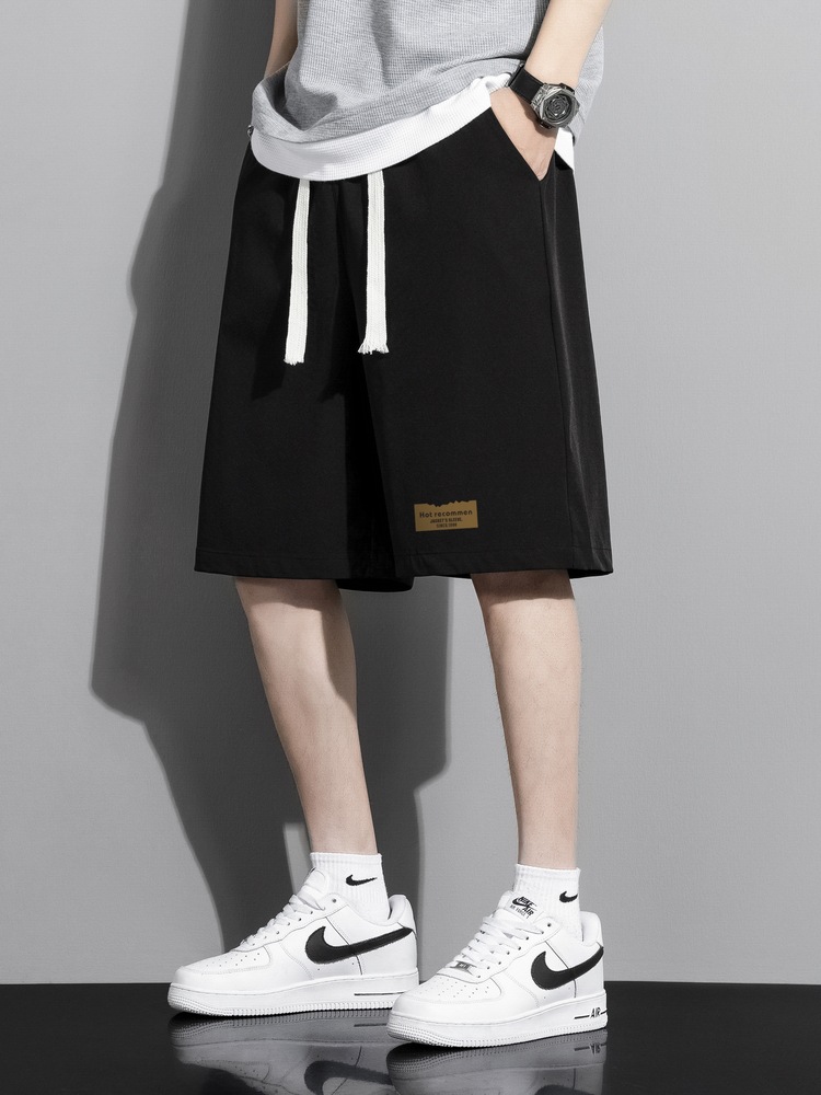 Pantalones Cortos Deportivos Estampados para Hombre de Poliéster para Verano