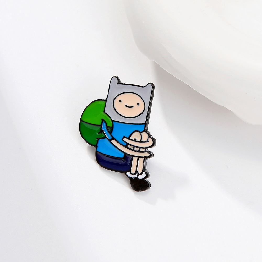 Cartoon Style Cute Pin Cartoon Character Alloy Plating Unisex Brooches display picture 4