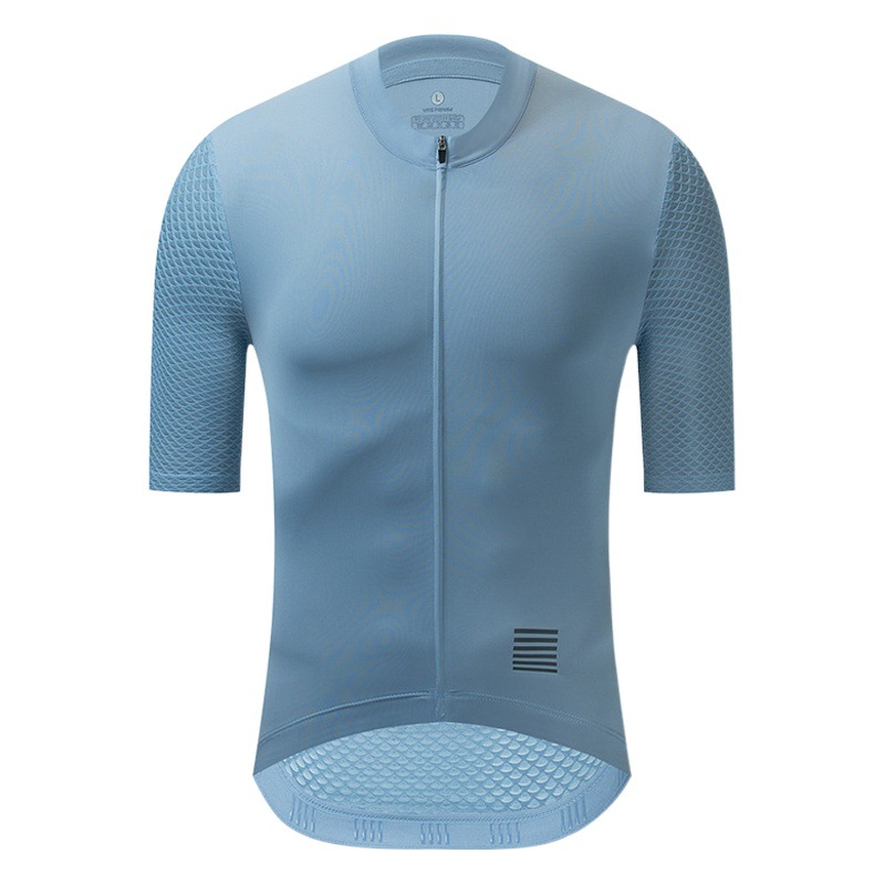 Cross-Border European and American Quick-Drying Short-Sleeved Breathable Sweat-Absorbent Unisex Lightweight Portable Pocket Sports Base Layer Cycling Shirt