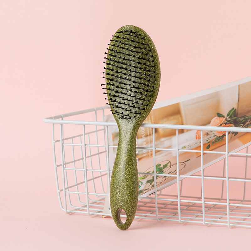 Red de Internet peine esponjoso cráneo alto linda dama hogar cabello rizado anti-largo masaje electrostático cuero cabelludo peine de costillas de colores