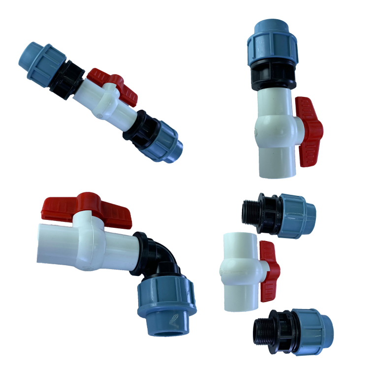 PE阀门管件 水管阀门接头 水管快速接头 PVC管阀门接头 快插阀门