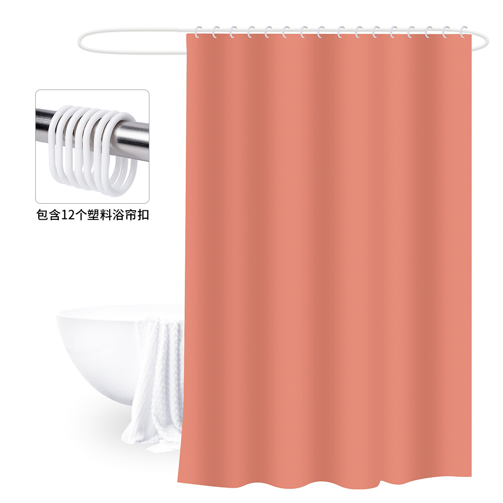 180X180 Cortina de ducha engrosada con hebilla cortina de baño PEVA cubierta de baño a prueba de moho impermeable baño partición Cortina de ducha