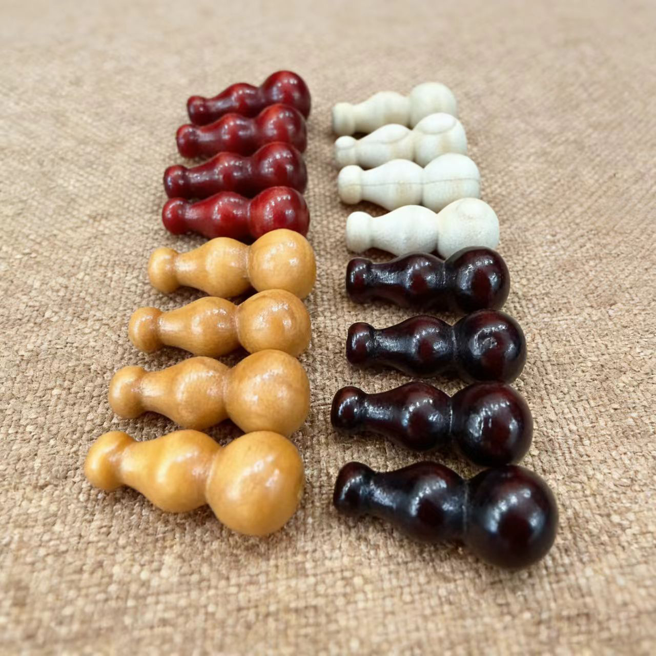 厂家直销 葫芦木珠桃木工艺品木质小葫芦批发diy手工创意挂玩具