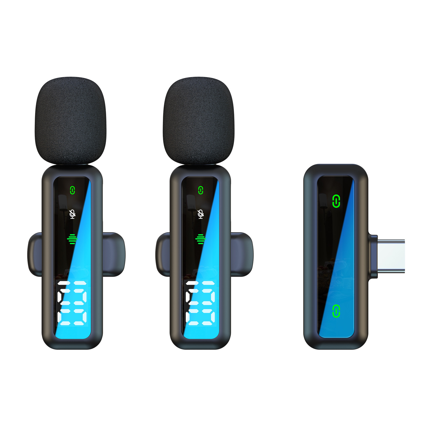 H67 dual-mic digital display type-c interface