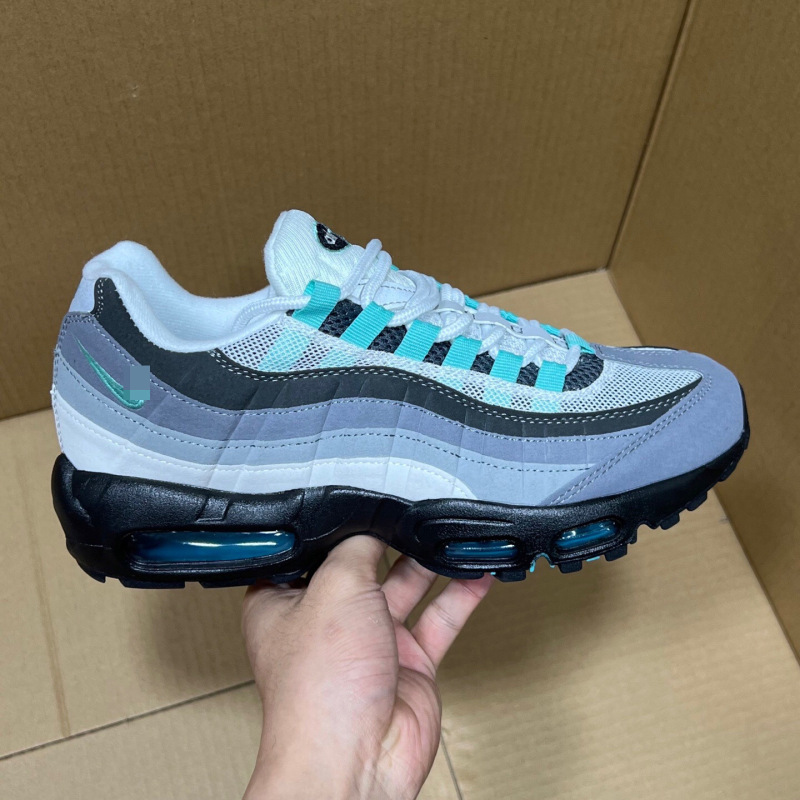 ヨーロッパステーション MAX 95 エアクッションシューズ 3 メートル反射衝撃吸収ロートップランニングシューズピュアブラックウォリアー高さ増加クロスボーダー外国貿易靴|undefined